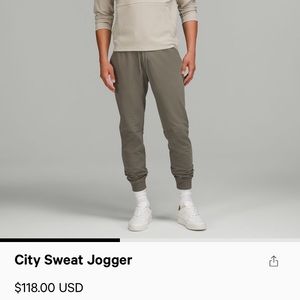 Lululemon men’s city sweat jogger